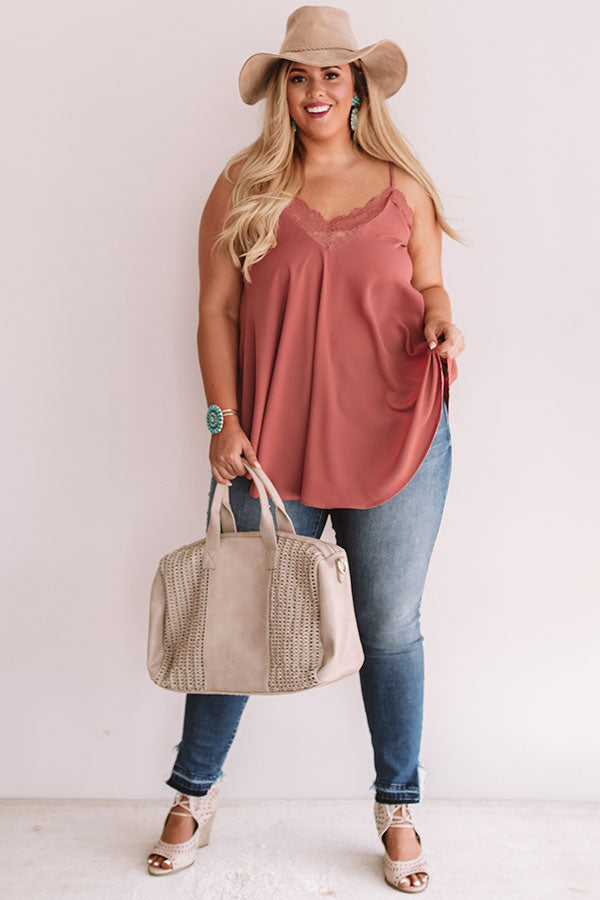 Swooning In The City Shift Tank in Blush Curves Image - 1