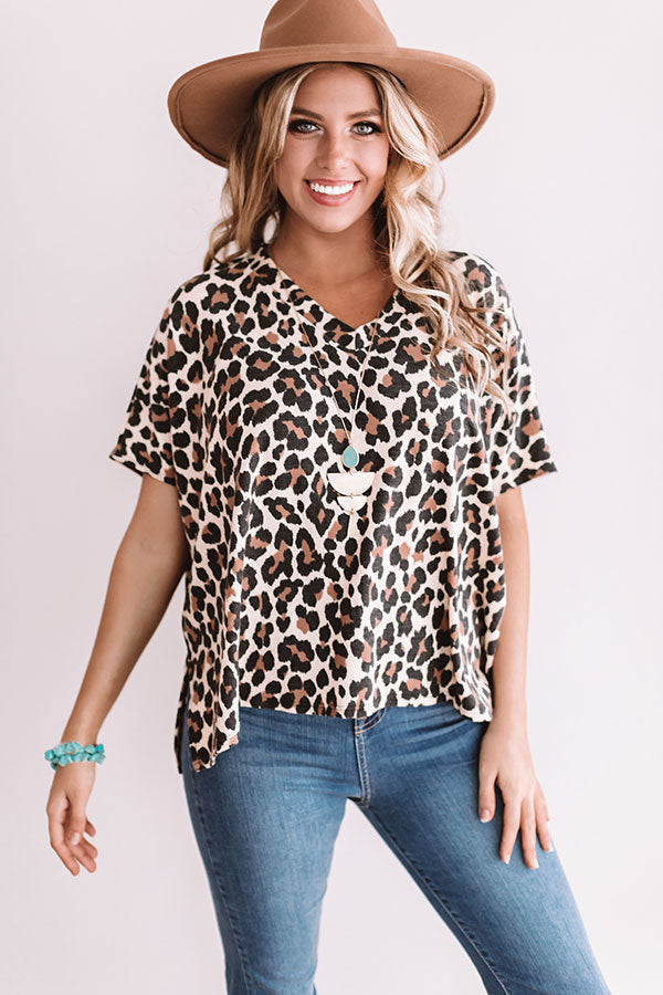 First Sparks Leopard Shift Top Image - 2
