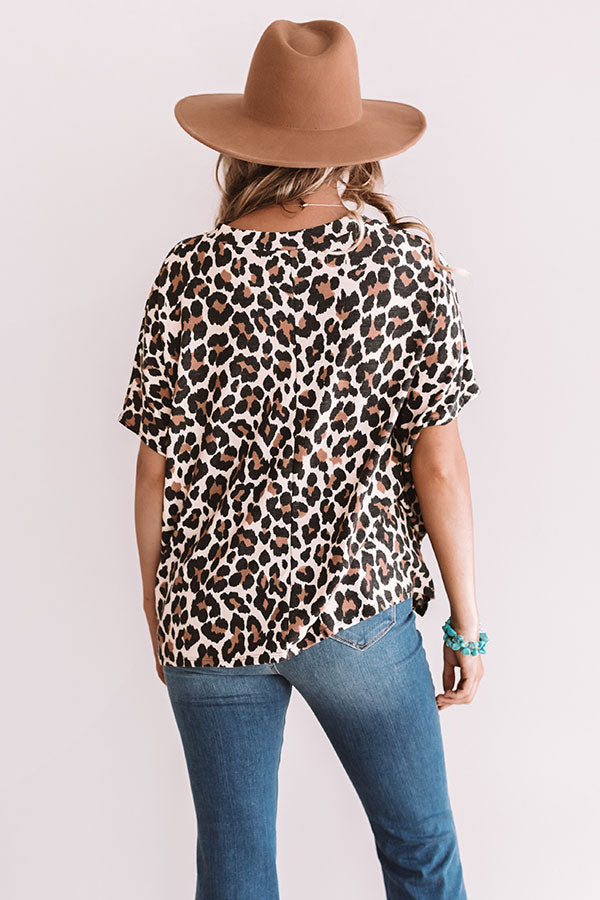 First Sparks Leopard Shift Top Image - 4