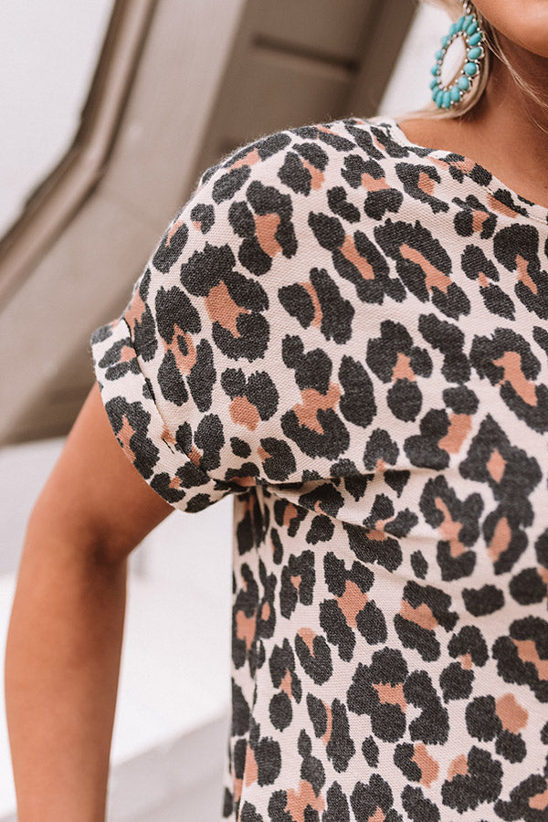 First Sparks Leopard Shift Dress Image - 5