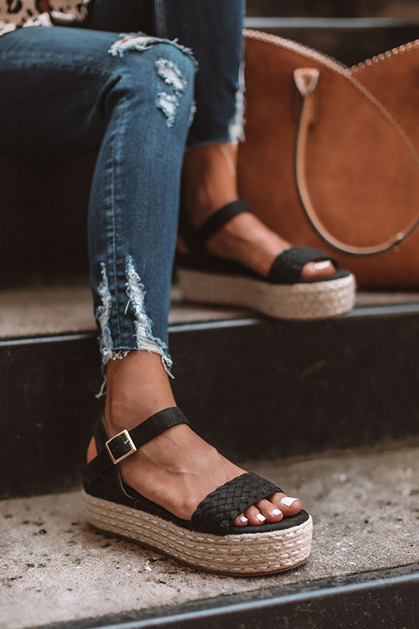 The Kiki Espadrille In Black Image - 2