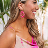 Chic Style Earrings In Pink Image - 1