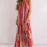 So Meant To Be Stripe Maxi In Red Image - 1