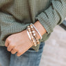 Notoriously Chic Bracelet Set In Tan Image - 1