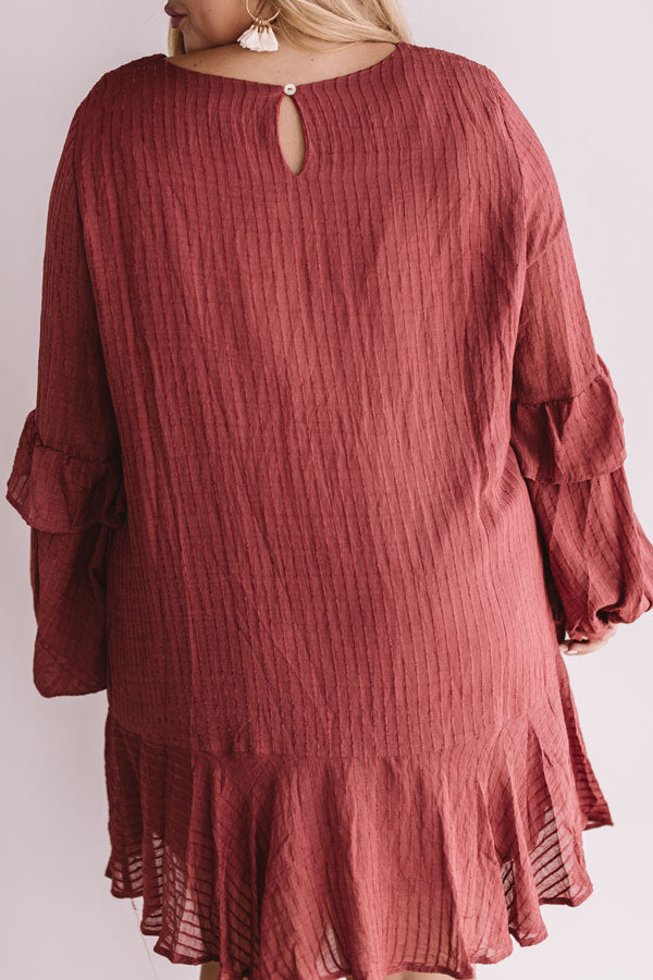 Colorado Casual Shift Dress In Rustic Wine  Curves Image - 1