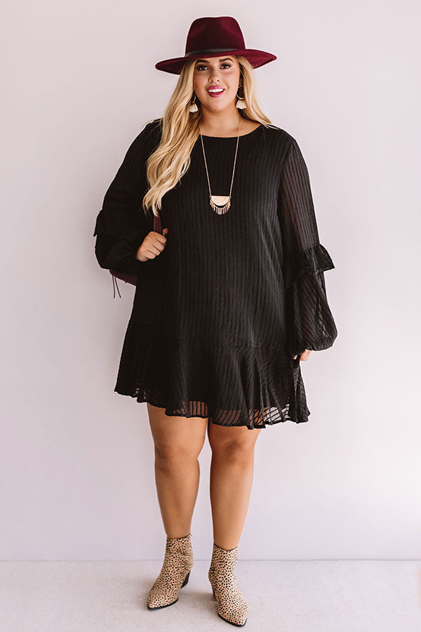 Colorado Casual Shift Dress In Black Curves Image - 1