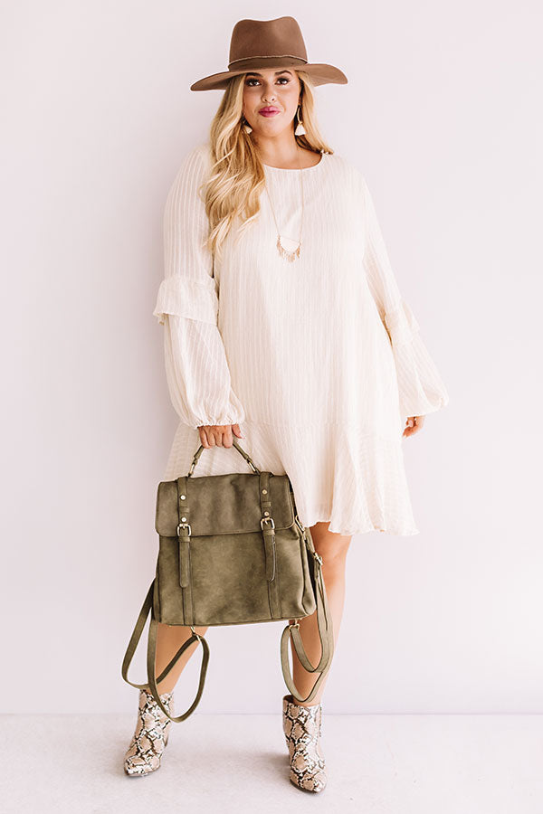 Colorado Casual Shift Dress In Cream  Curves Image - 2