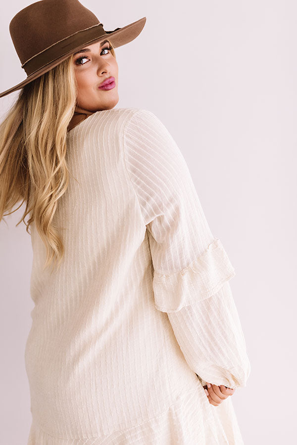 Colorado Casual Shift Dress In Cream  Curves Image - 5