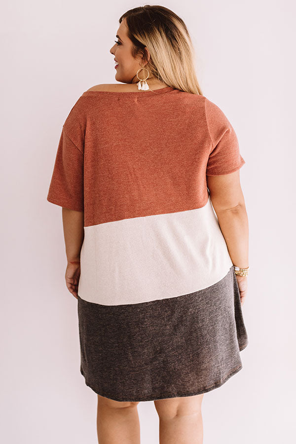 Coffee Date Kisses Shift Dress Curves Image - 5