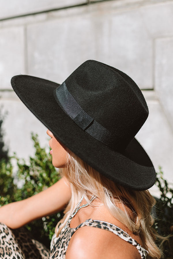 Vintage Vibes Felt Hat In Black Image - 1
