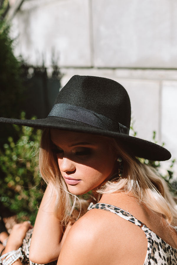 Vintage Vibes Felt Hat In Black Image - 2