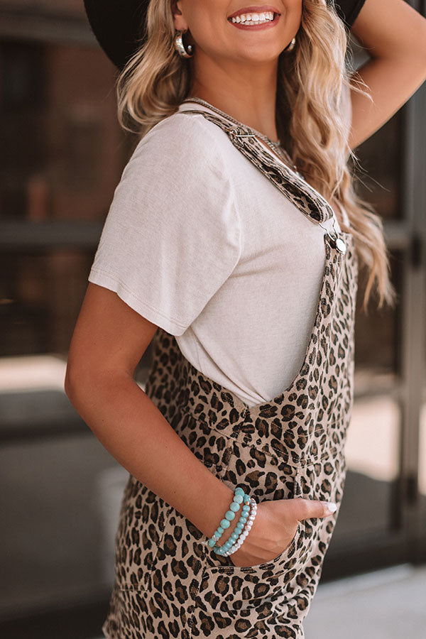 Editor's Pick Leopard Overall Dress Image - 4
