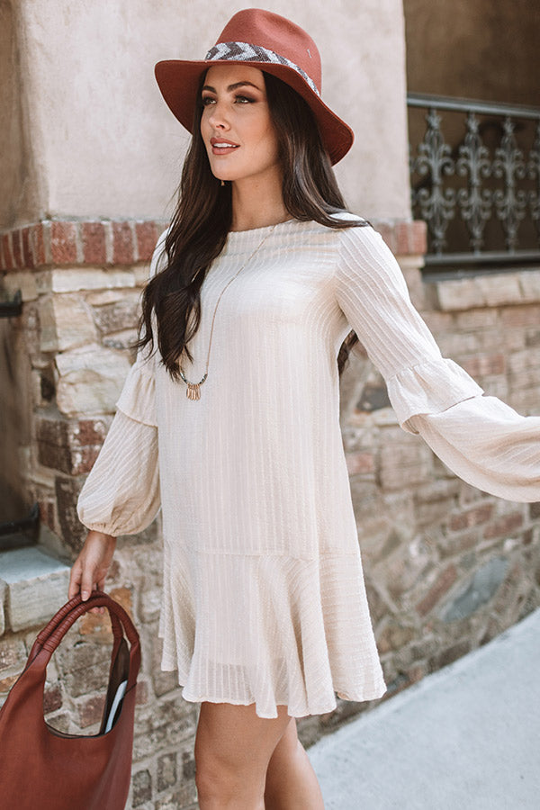 Colorado Casual Shift Dress In Cream Image - 1