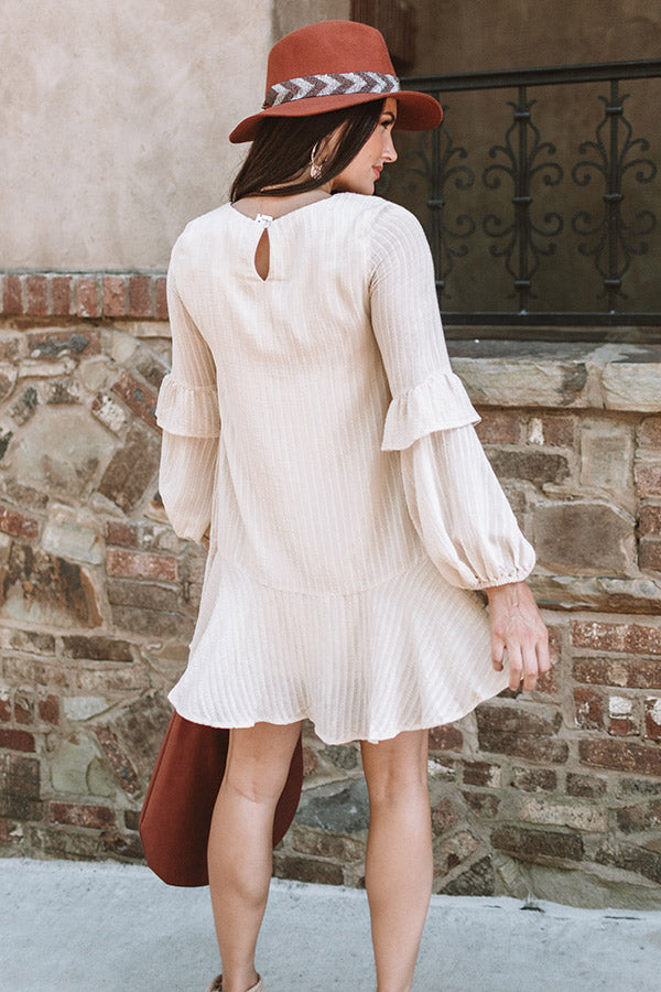 Colorado Casual Shift Dress In Cream Image - 3