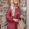 Colorado Casual Shift Dress In Rustic Wine Image - 1