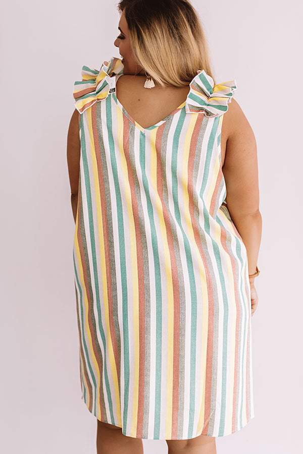 Tanlines In Tahiti Stripe Shift Dress Curves Image - 4