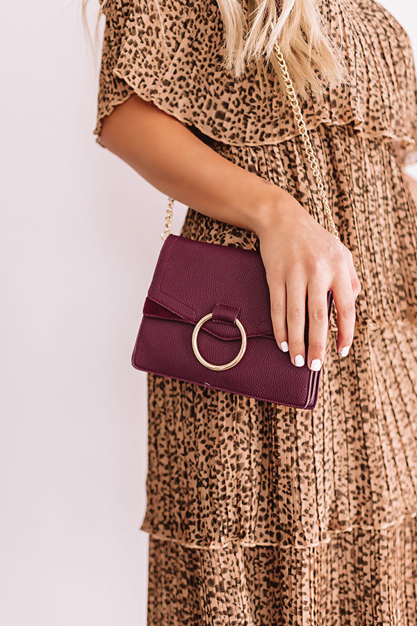 Express Yourself Faux Leather Purse in Windsor Wine Image - 5