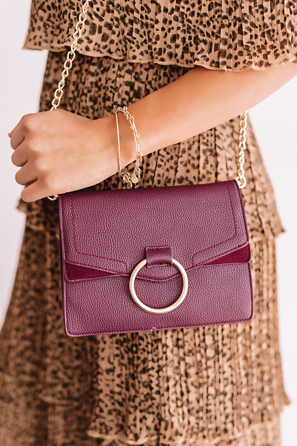 Express Yourself Faux Leather Purse in Windsor Wine Image - 4