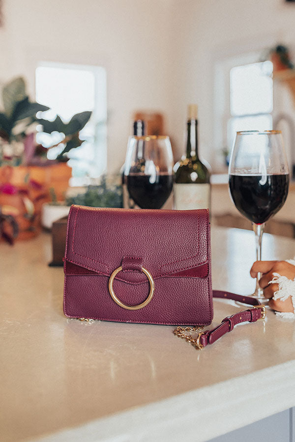 Express Yourself Faux Leather Purse in Windsor Wine Image - 2