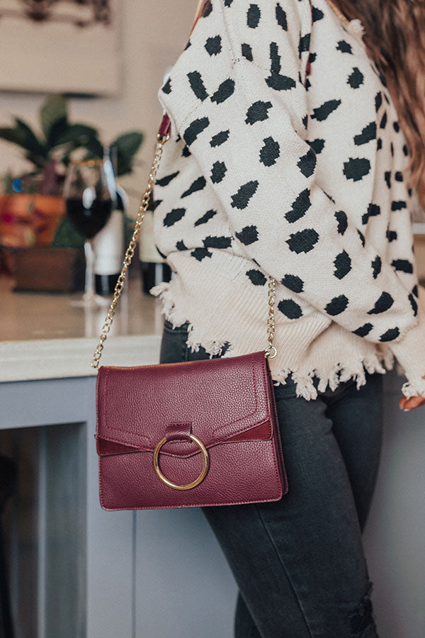 Express Yourself Faux Leather Purse in Windsor Wine Image - 3