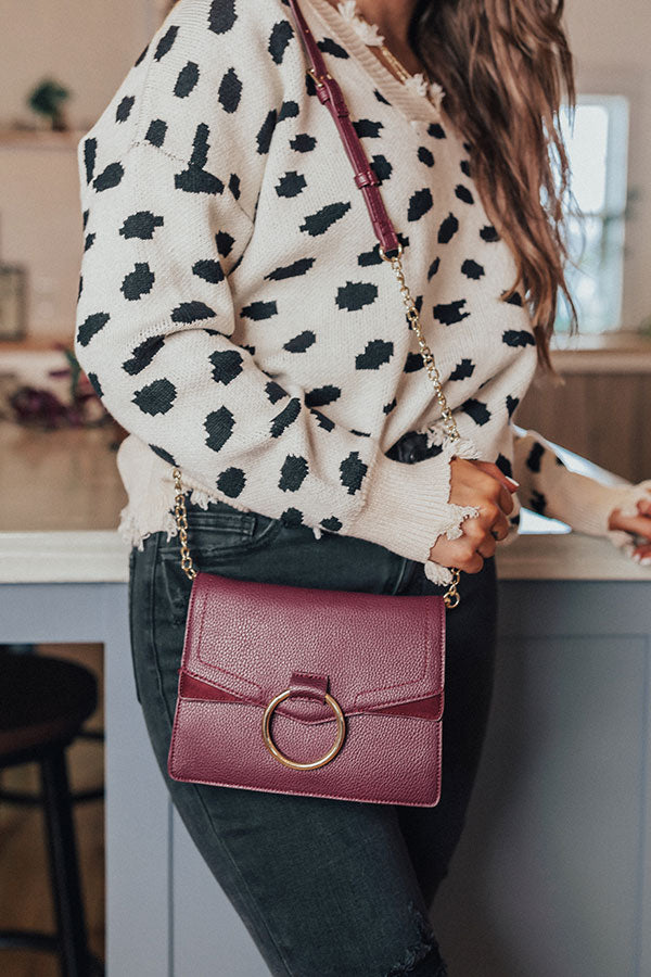 Express Yourself Faux Leather Purse in Windsor Wine Image - 1