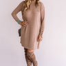 Downtown In Denver Tunic Shift Dress In Taupe Image - 1