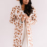 Beautiful Beat Knit Leopard Cardigan In Ivory Image - 1
