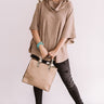 Style Revival Ribbed Shift Top In Mocha Image - 1