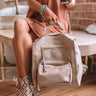 Epic Adventure Faux Leather Backpack In Taupe Image - 1