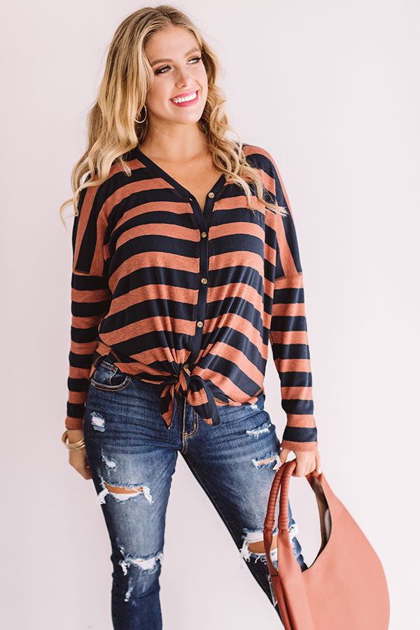 Sonoma Travels Stripe Shift Top Image - 1