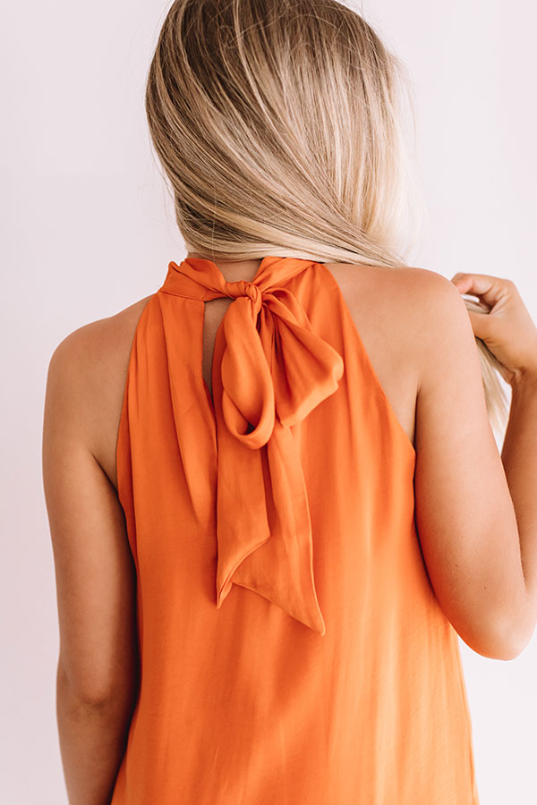 Launch Party Shift Dress In Orange Image - 4