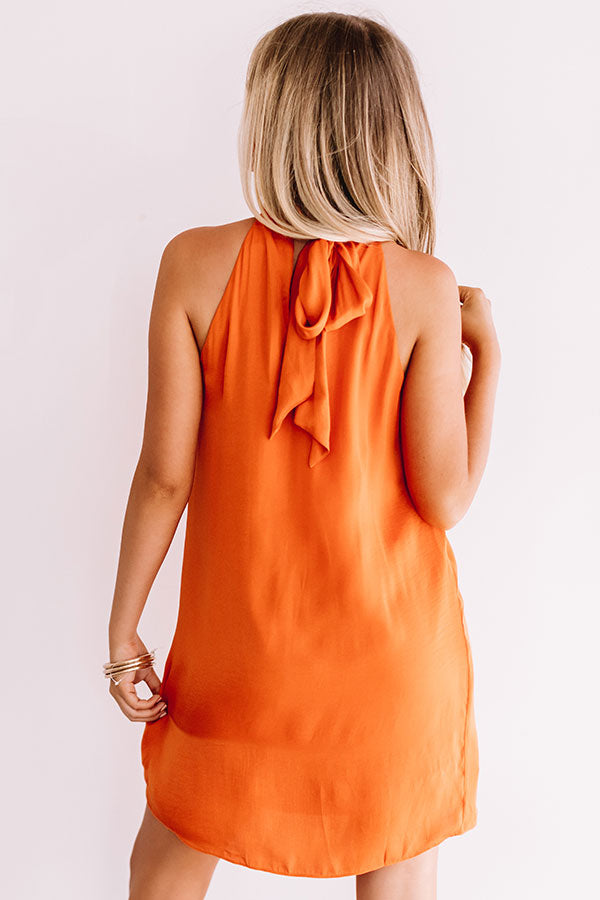 Launch Party Shift Dress In Orange Image - 5