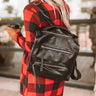 Epic Adventure Faux Leather Backpack In Black Image - 1