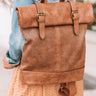 Across The Universe Faux Leather Backpack In Brown Image - 1