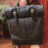 Across The Universe Faux Leather Backpack In Black Image - 1