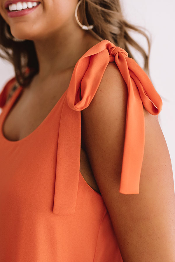 Half Time Happy Hour Shift Dress in Orange Image - 3