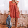 Sway Into Style Eyelet Romper in Rustic Rose Image - 1