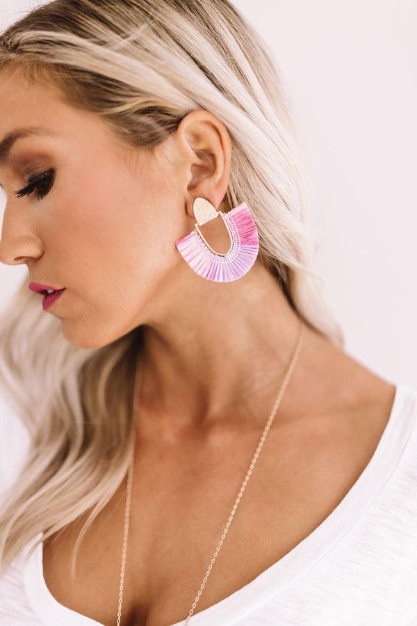 Sweet As Pie Fan Earrings Image - 4