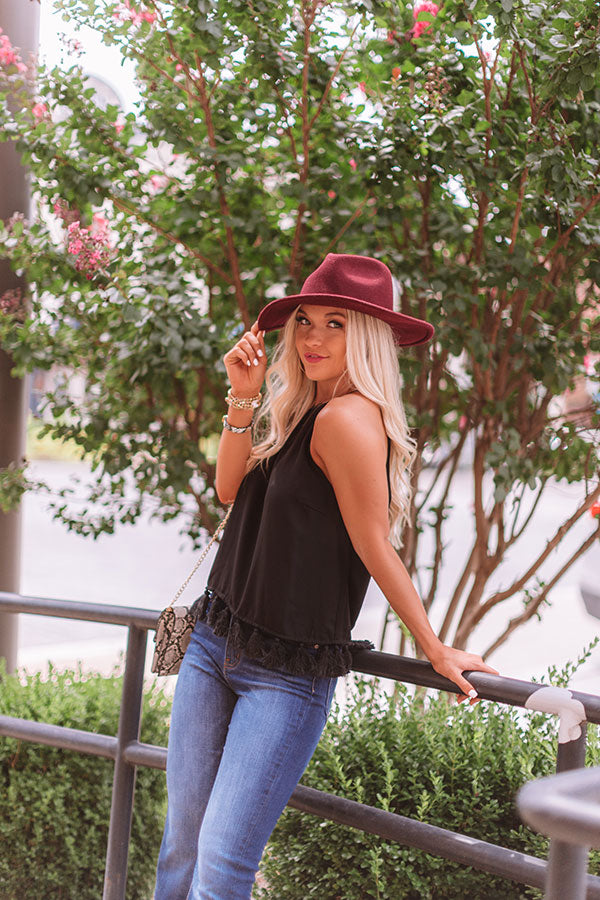 Dreaming Of Vail Tassel Tank in Black Image - 2