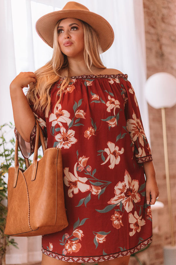 Napa Kisses Floral Shift Dress Curves Image - 3