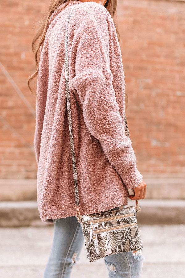 City Spotlight Snake Print Crossbody in Black Image - 2