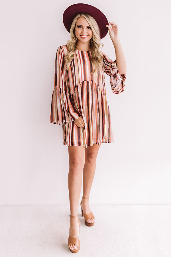 Some Kind Of Beautiful Stripe Babydoll Dress Image - 2
