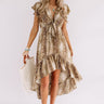 Cider In Aspen Ruffle Dress in Brown Image - 1