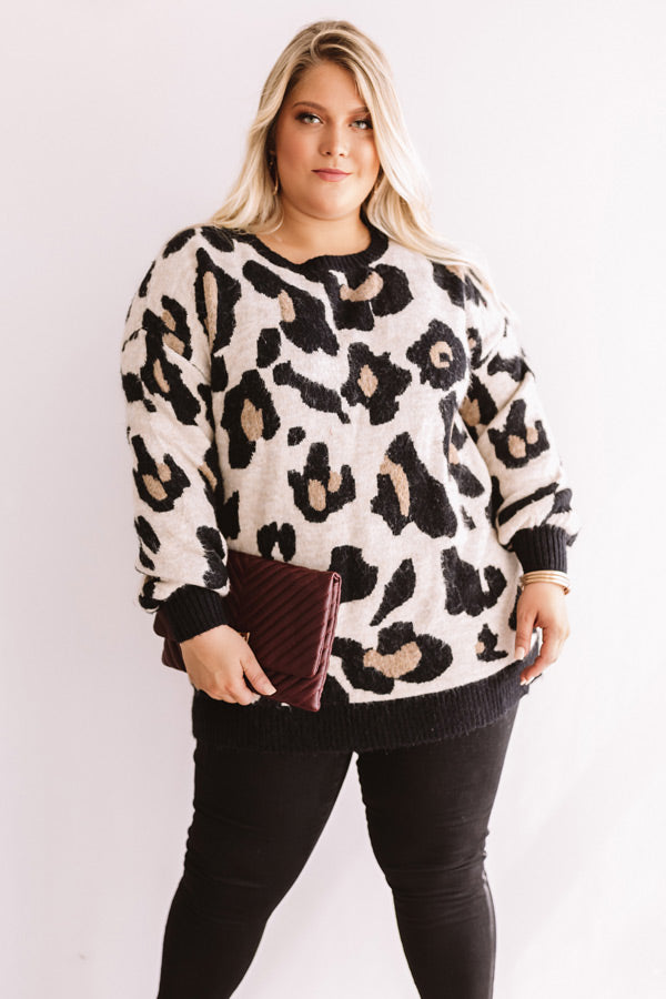 Let's Talk Leopard Sweater Curves