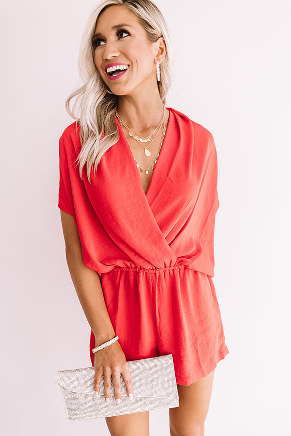 Music City Romper In Red Image - 1