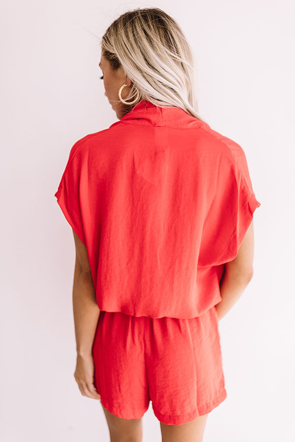 Music City Romper In Red Image - 4