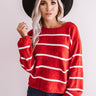Pumpkin Spice Everything Chenille Sweater in Crimson Image - 1