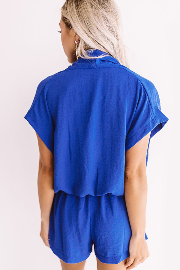 Music City Romper In Sapphire Image - 4
