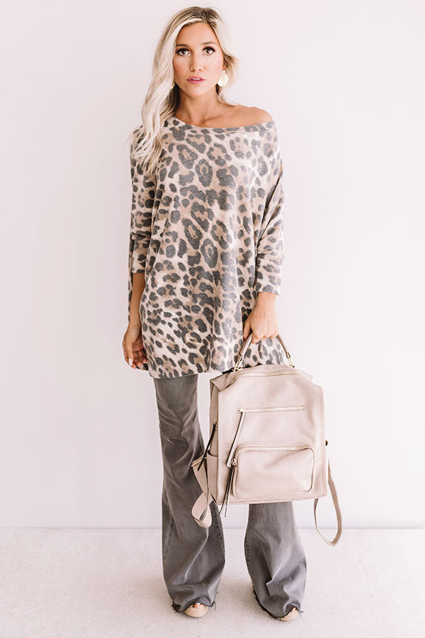 Stay Chill Leopard Shift Tunic Image - 1