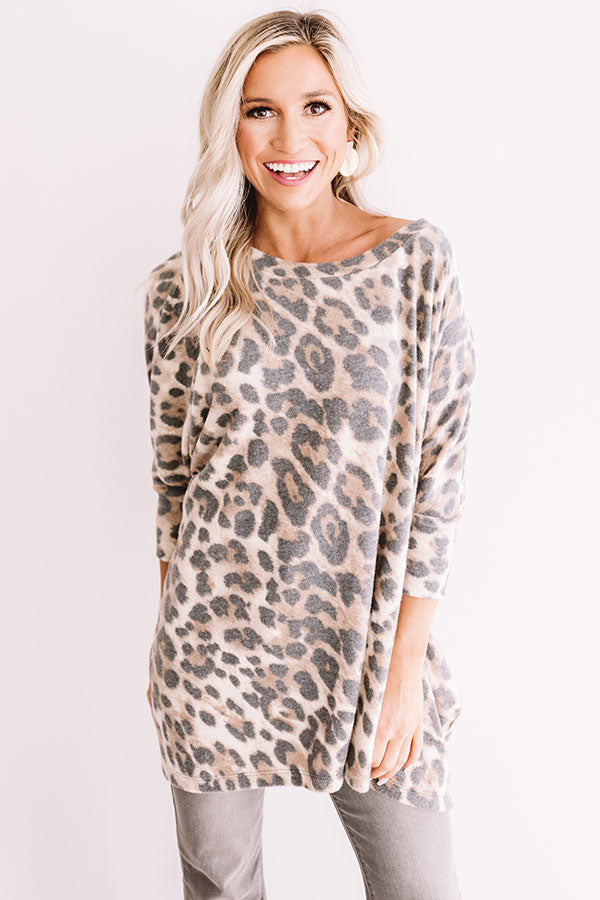 Stay Chill Leopard Shift Tunic Image - 2